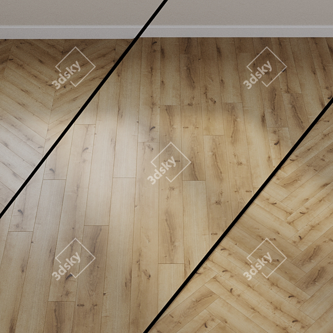 Bilbao Brown Vinyl Flooring 3D model image 1