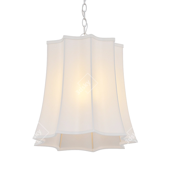 Regal Peter Crown Hanging Light 3D model image 1