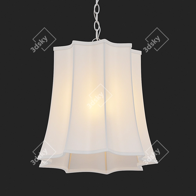 Regal Peter Crown Hanging Light 3D model image 2