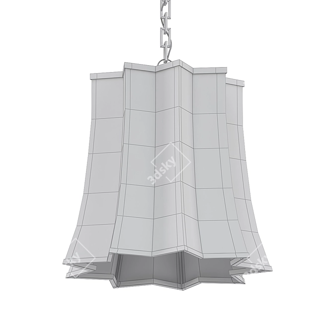 Regal Peter Crown Hanging Light 3D model image 3