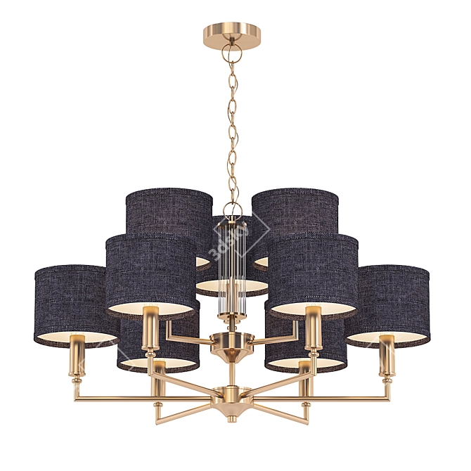 Elegant Grey 71 Chandelier 3D model image 1