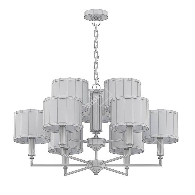 Elegant Grey 71 Chandelier 3D model image 2