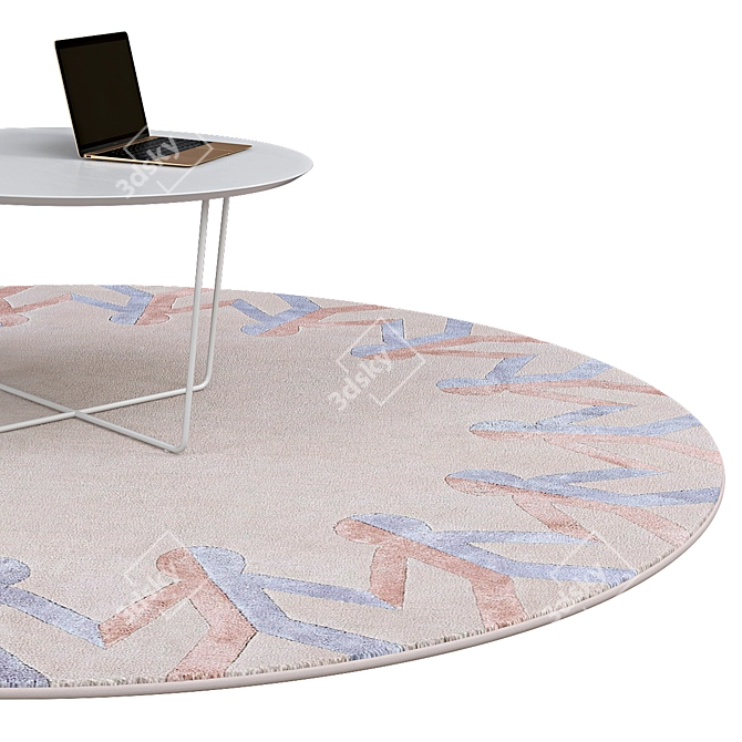 Elegant Circle Rugs | No. 160 3D model image 2