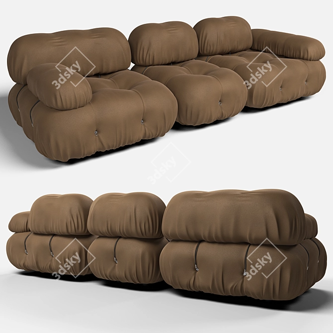 Versatile Camaleonda Sofa: Customizable & Stylish 3D model image 1