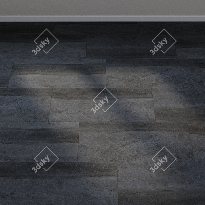 Monaco Anthracite Vinyl Flooring 3D model image 2