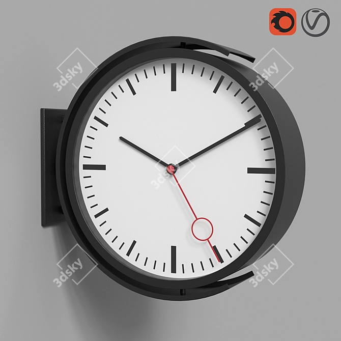 BISSING BISSING Wall Clock: Elegant and Functional 3D model image 1