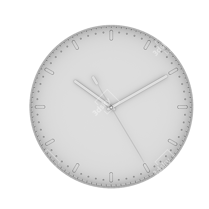 TAGGAD Wall Clock - Scandinavian Design by Gustav Carlberg 3D model image 3