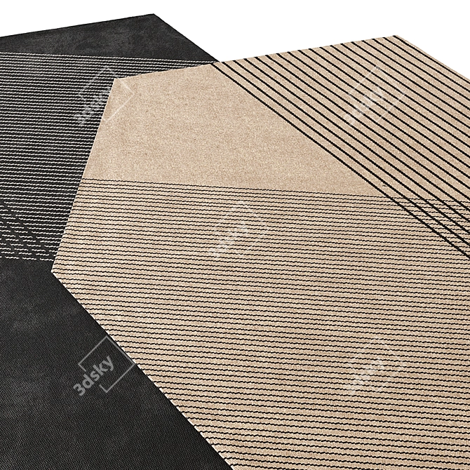 Everlasting Elegance: Grid Kilim Carpet 3D model image 3