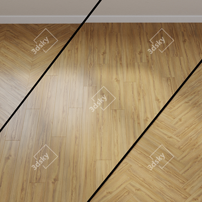 Canyon Oak Biopol Flooring 3D model image 1