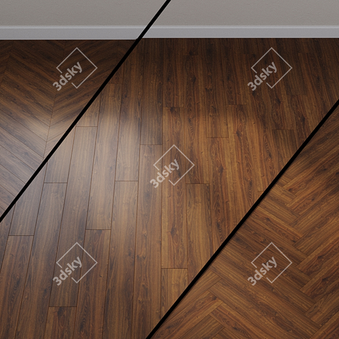 Biopol Purline Dakota Oak Flooring 3D model image 1