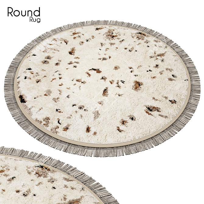 Circular 58" Rug: Polys 511, Vets 519 3D model image 1