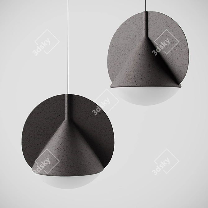 Flecks Conical Pendant Light 3D model image 4