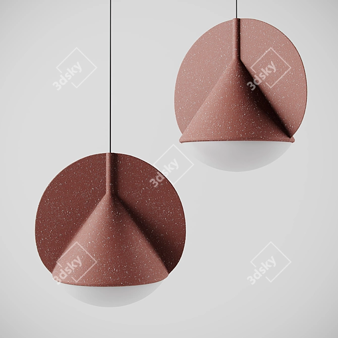 Flecks Conical Pendant Light 3D model image 5