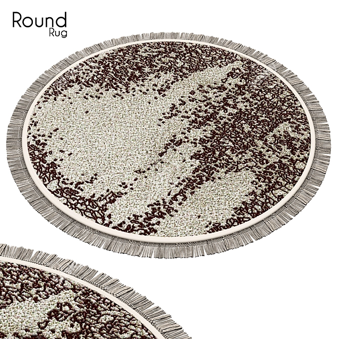 Stylish Round Rug - 61cm 3D model image 1