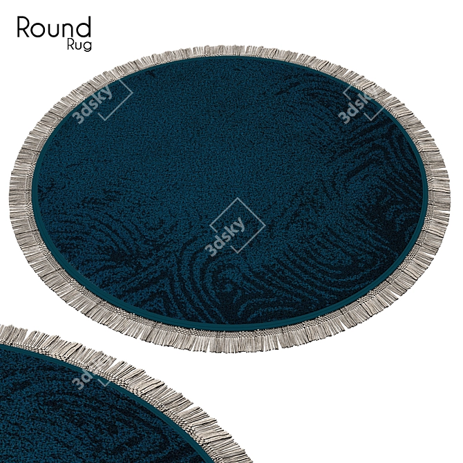Round Rug 62: Stylish and Versatile 3D model image 1