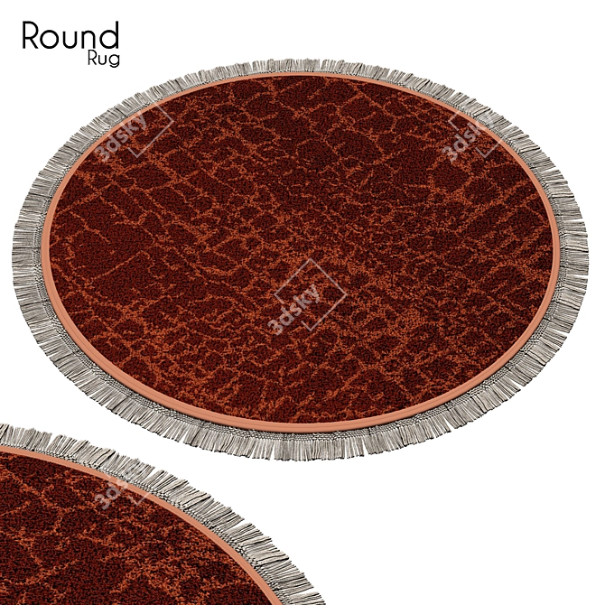 Elegant Round Rug 63 3D model image 1