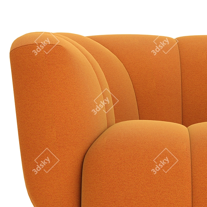 Odea Armchair: Modern Elegance for Your Space 3D model image 4