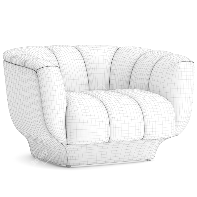 Odea Armchair: Modern Elegance for Your Space 3D model image 5