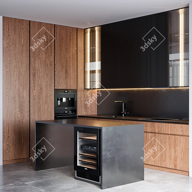 Miele Kitchen 32: Stylish and Spacious 3D model image 2