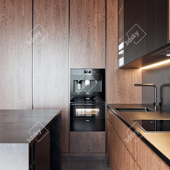 Miele Kitchen 32: Stylish and Spacious 3D model image 3