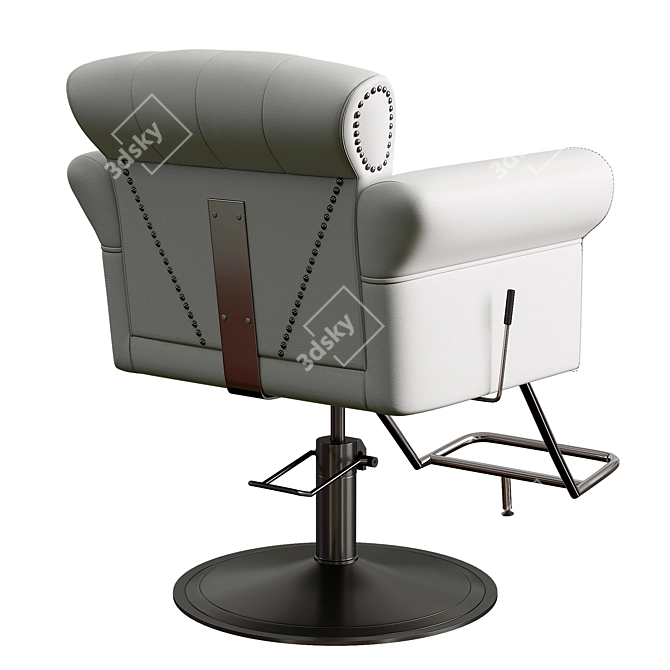 Versatile Cornwall Salon Chair 3D model image 2