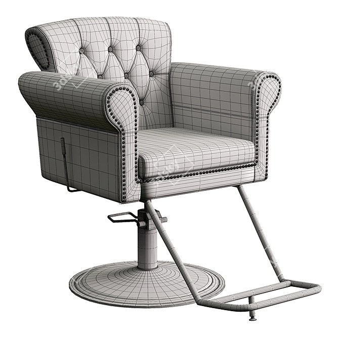 Versatile Cornwall Salon Chair 3D model image 4