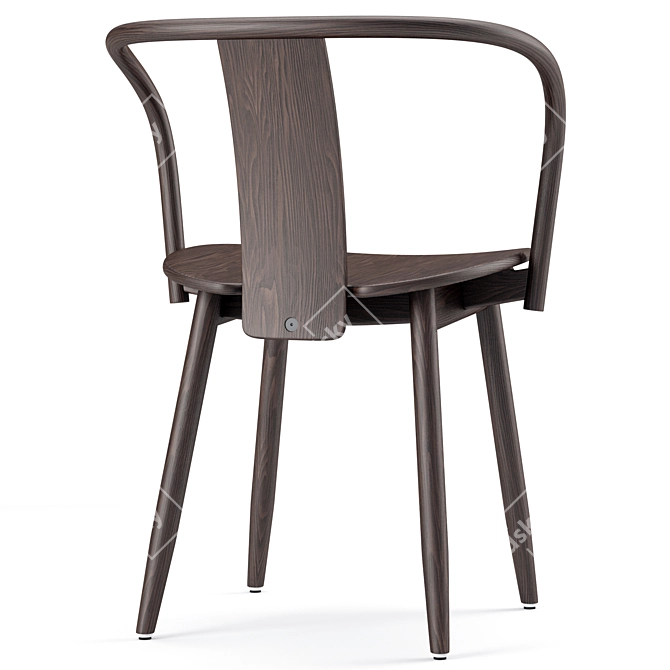 Elegant Icha Chair: Modern Design Excellence 3D model image 2