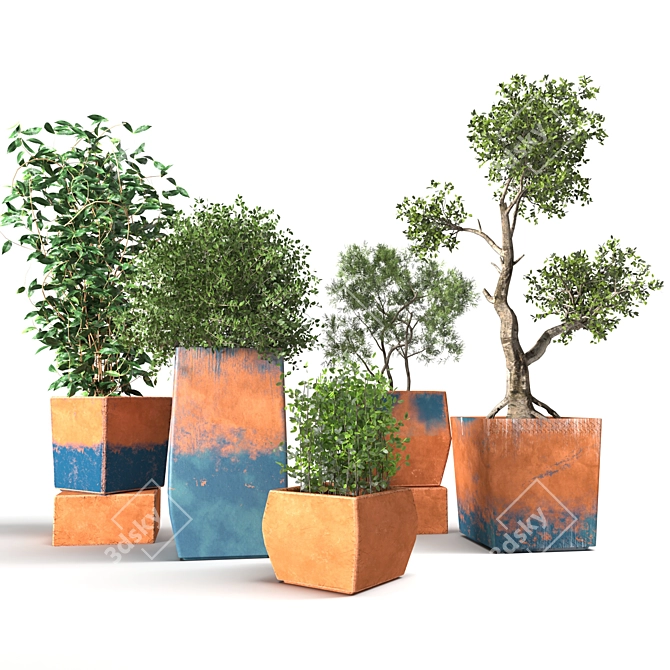 Indoor Plant Collection: Stylish and Versatile 3D model image 1