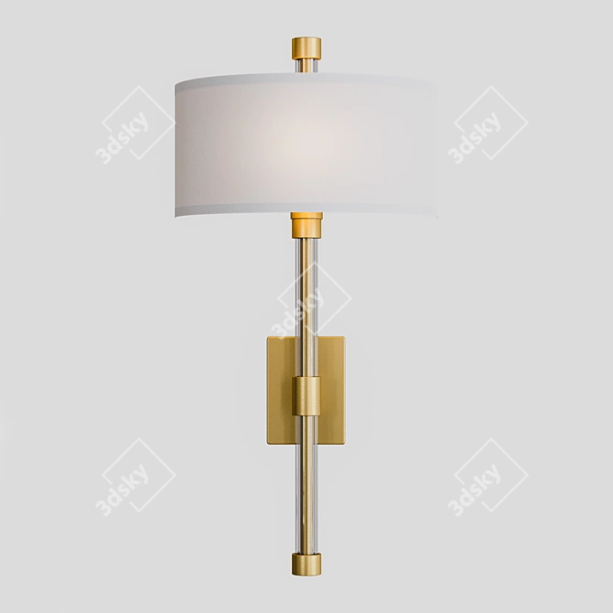 Arteriors Gardner Brass Sconce 3D model image 1