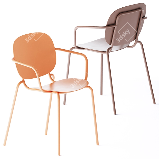 Elegant Si-Si 2 Chair 3D model image 2