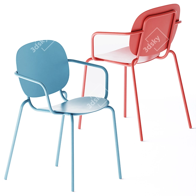 Elegant Si-Si 2 Chair 3D model image 3