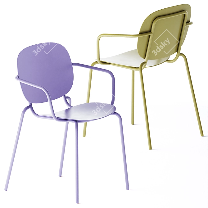 Elegant Si-Si 2 Chair 3D model image 4