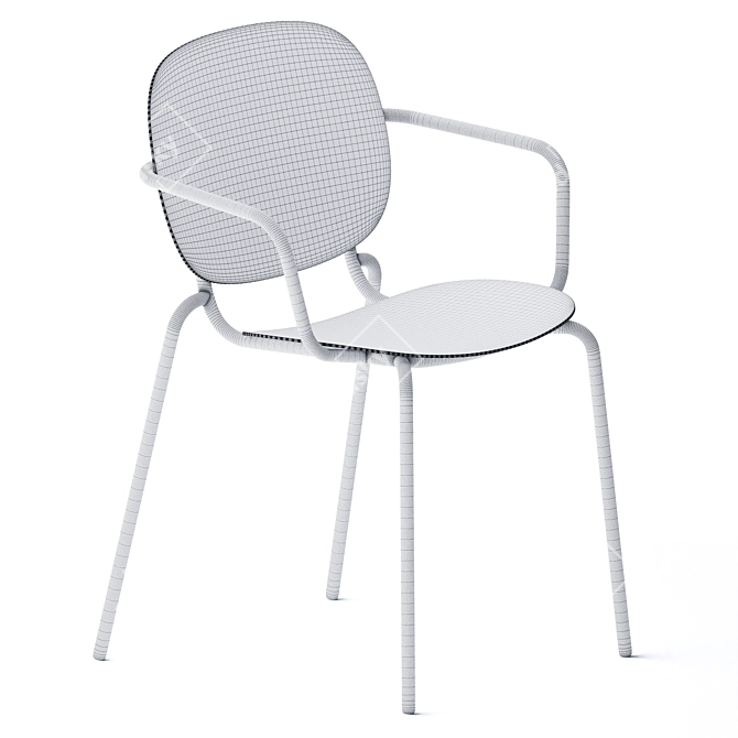 Elegant Si-Si 2 Chair 3D model image 7