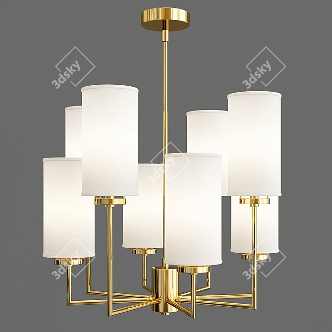 Elegant Augustus Chandelier 3D model image 1