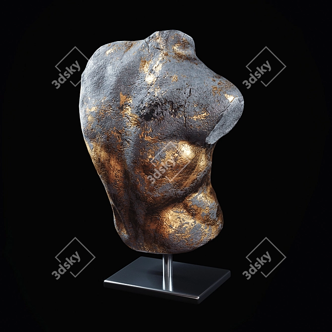 Sculpted Body Figurine: Stunning and Lifelike 3D model image 2