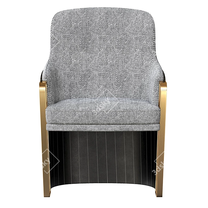 Ginger Vibes Armchair 3D model image 2