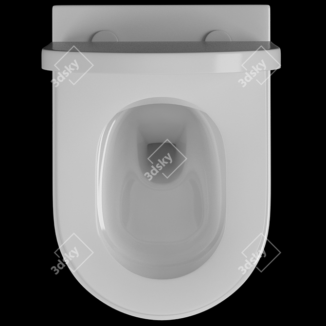 Lavinia Boho Rimless Wall Toilet 3D model image 3