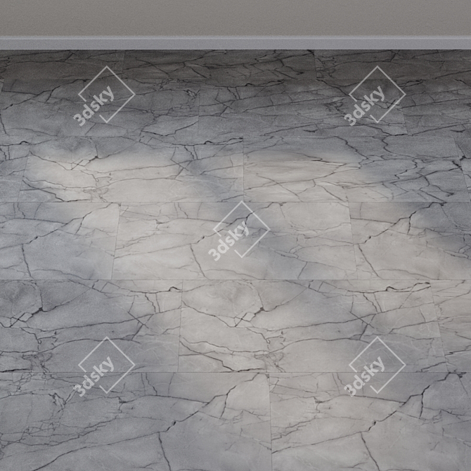 Biopoly WINEO 1500 Stone XL: Elegant Grey Marble 3D model image 2