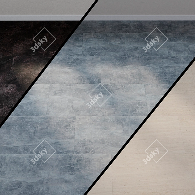 Stone XL Raw Industrial Flooring 3D model image 1