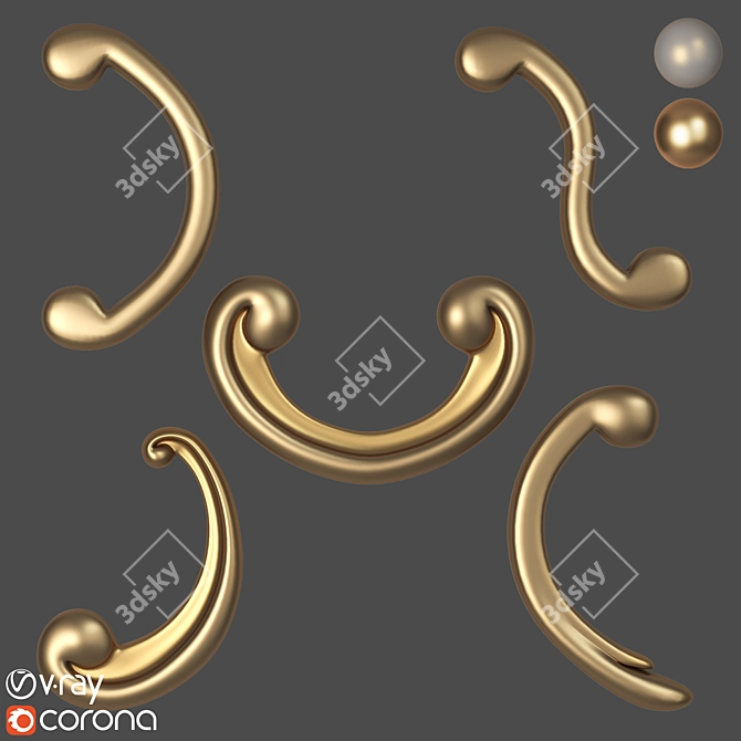 Versatile Scroll 01 - Detailed 3D Model 3D model image 1