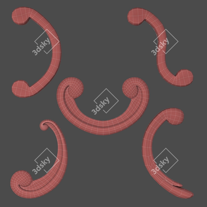 Versatile Scroll 01 - Detailed 3D Model 3D model image 3