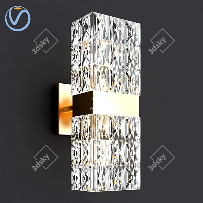 Modern Cloyd Wall Lamp 3D model image 1