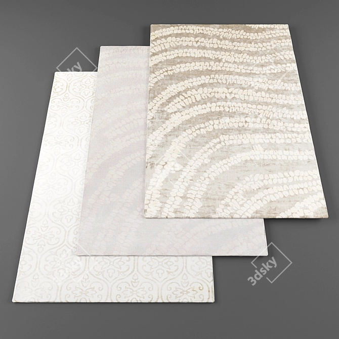 Contemporary Rug Set - High Resolution 3D model image 1