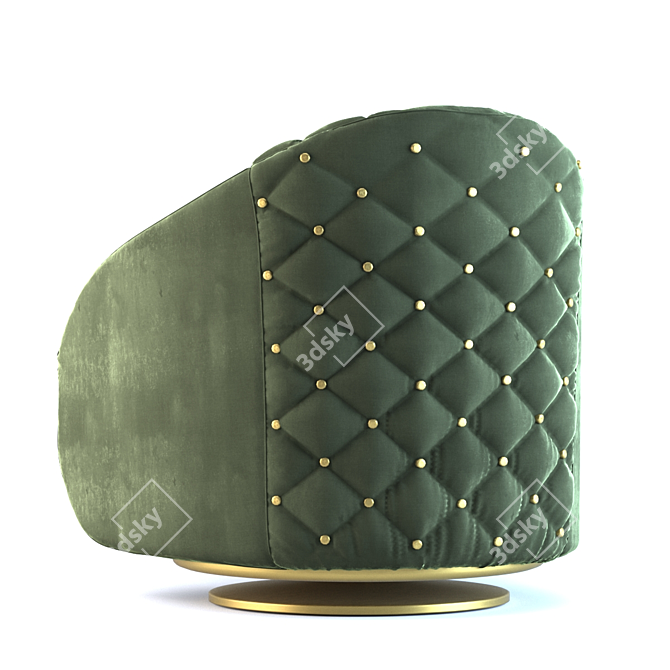 Portofino Luxury Armchair 3D model image 2