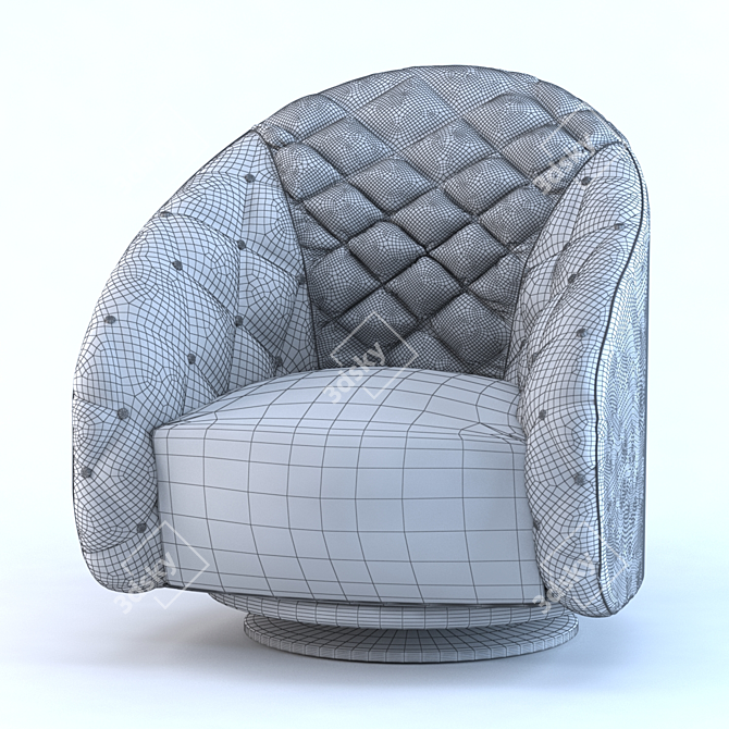 Portofino Luxury Armchair 3D model image 3