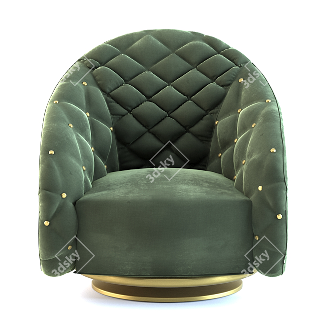 Portofino Luxury Armchair 3D model image 4