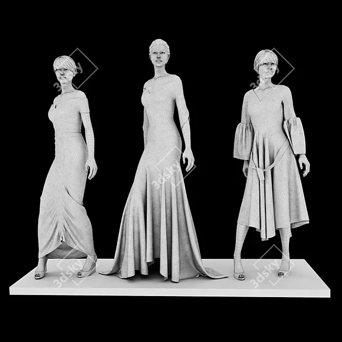 Vintage Cloth Store No. 4 3D model image 3