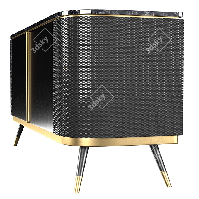 Chic Chanel Cabinet: Elegant, Stylish, Luxury 3D model image 3