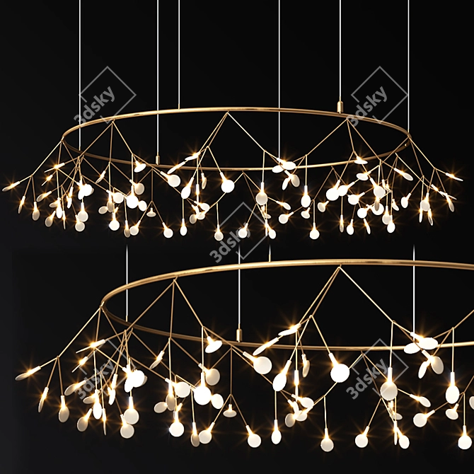 Heracleum Big Pendant Light 3D model image 1