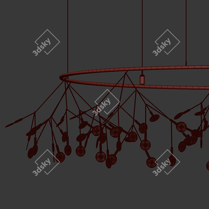 Heracleum Big Pendant Light 3D model image 2